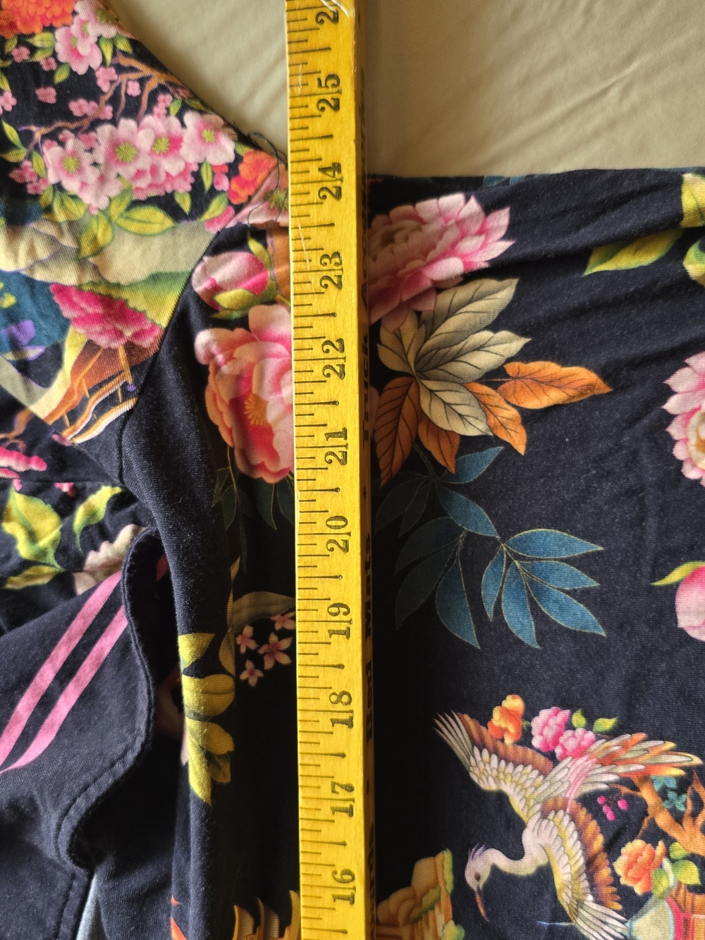Floral Pagoda Print Tunic Top - Janie Favorite LS Tee - Picture 6 of 8